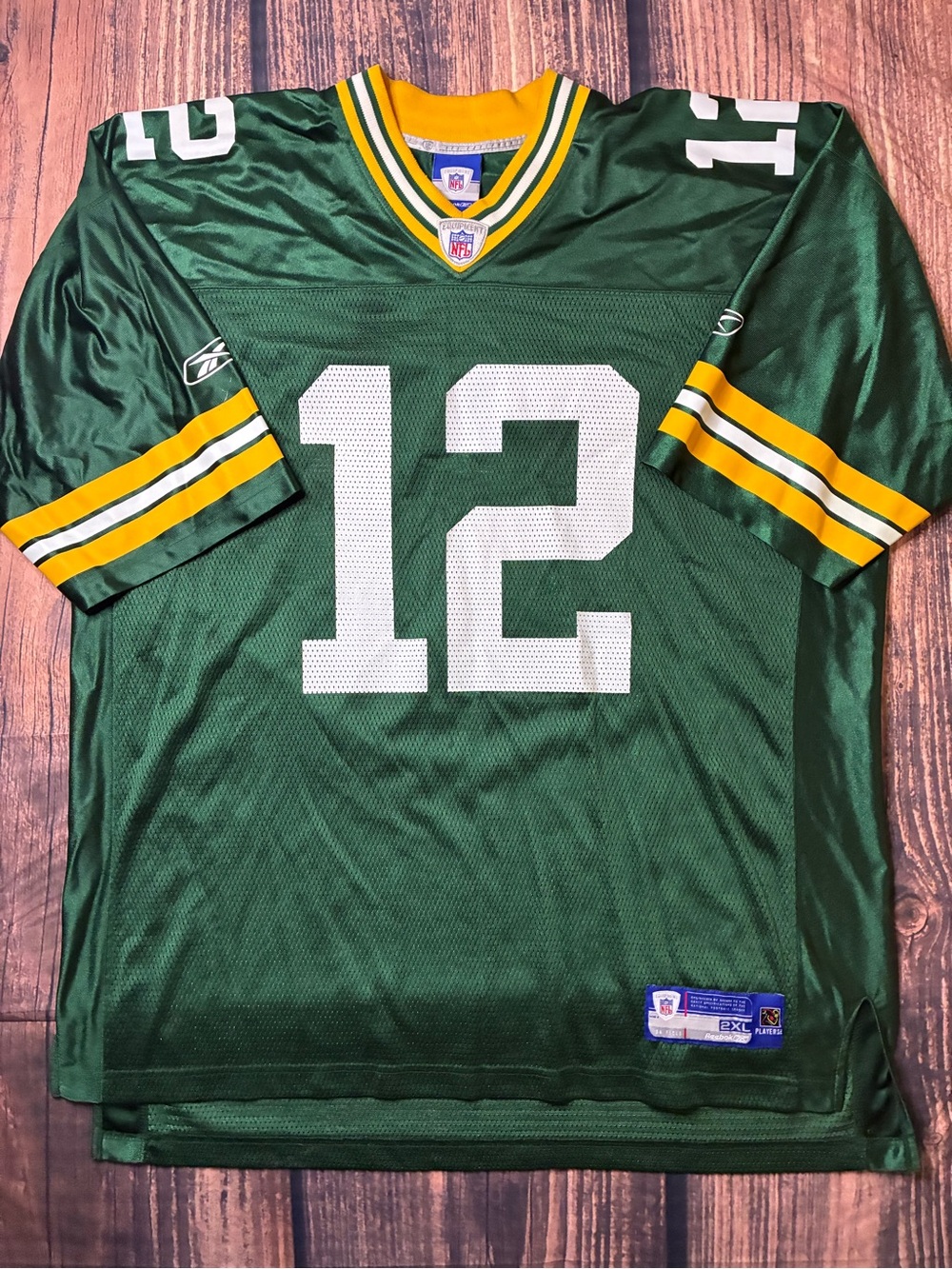 Reebok Aaron Rodger’s #12 Green Bay Packers jersey
